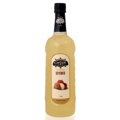 CAPTEN Lychee Syrup 1L | Rich Lychee Flavor for Mocktails, Cocktails, Lemonades, Iced Teas & More | 35+ Flavours